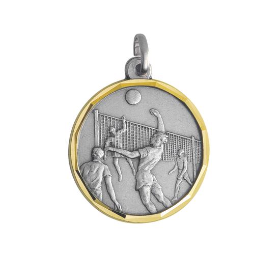 Médaille volley laiton Ø32mm - MB34T