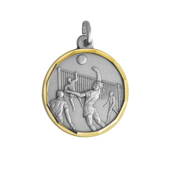 Médaille volley laiton Ø32mm