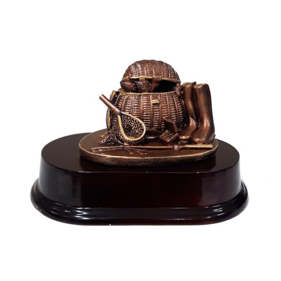 Trophée pêche panier résine 9cm - FST1066