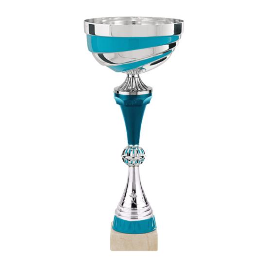 Coupe argent turquoise 31cm