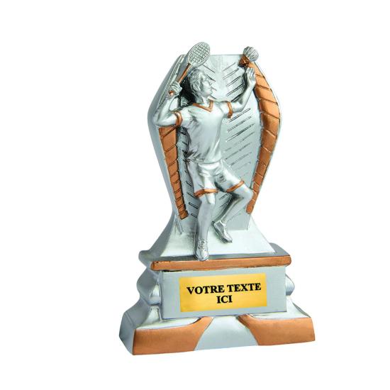 Trophée badminton résine 12cm