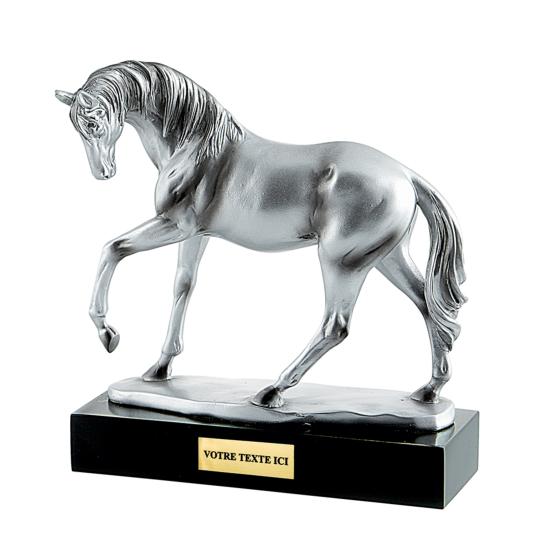 Trophée équitation résine 19x21cm - RS0803