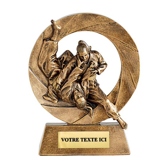 Trophée judo femme résine 11cm