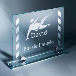 Trophée verre à personnaliser <br> 3 tailles disponibles