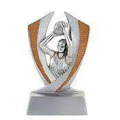 Trophée basket féminin résine 11cm - RS2702