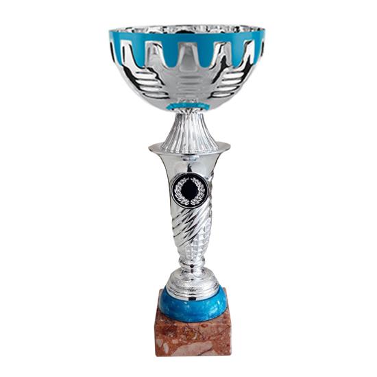 Coupe argent turquoise 24cm