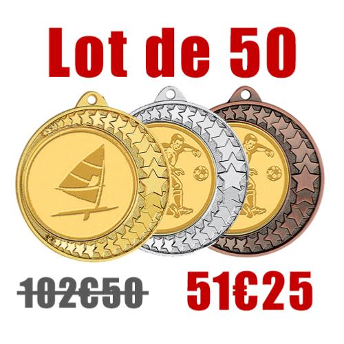 Médaille lot de 50 Ø70mm