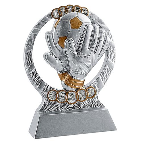 Trophée gardien foot résine 16cm