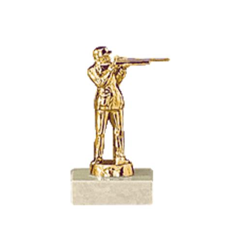 Trophée tir fusil métal 13cm