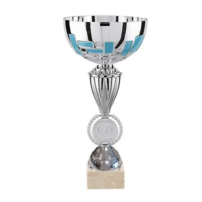 Coupe argent turquoise 26cm