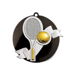 Médaille tennis acrylique métal Ø80mm