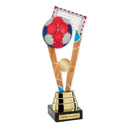 Trophée handball plexiglas couleur 24cm