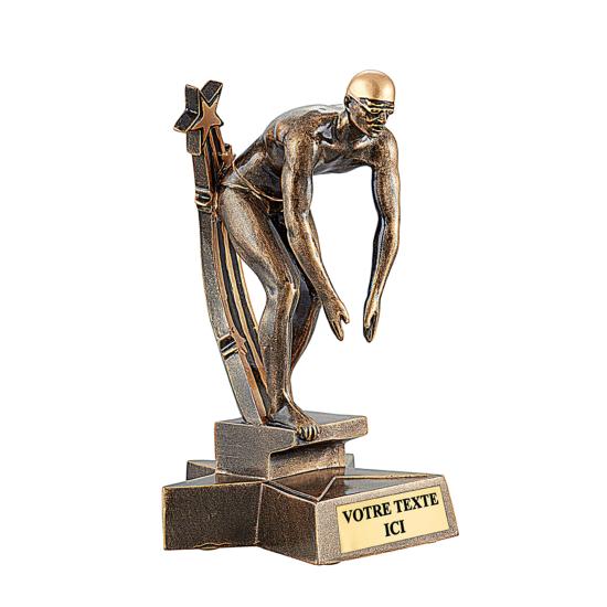 Trophée natation résine 20cm - RS0861