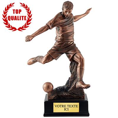 Trophée luxe foot résine 53cm