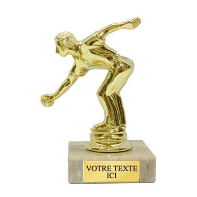 Trophée pétanque plastique 12cm - FST1031