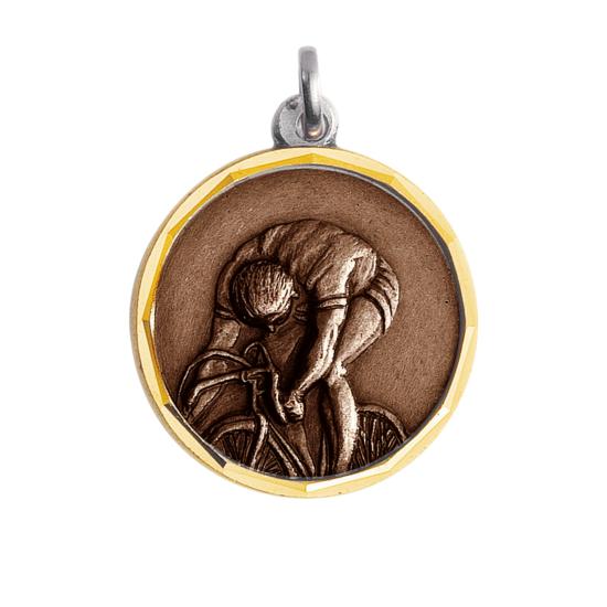 Médaille cyclisme bronze laiton Ø32mm - MB09Z