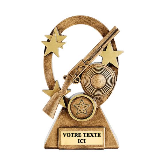 Trophée ball trap résine 16cm