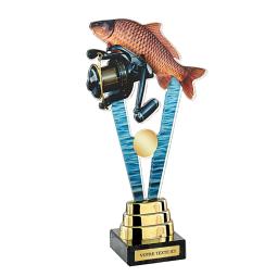 Trophée pêche acrylique couleur 24cm