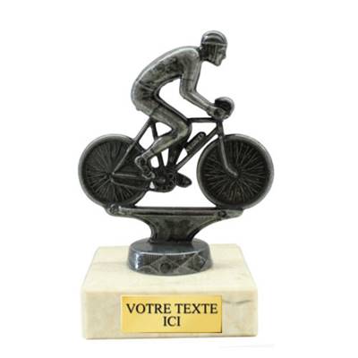 Trophée cyclisme métal 12cm