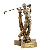 Trophée golf résine homme 21cm
