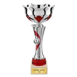 Coupe argent rouge 35cm 