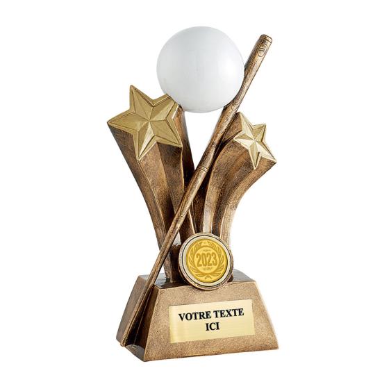 Trophée billard résine 20cm