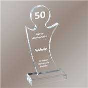 Trophe Plexiglas Personnalisable 25cm - PL55