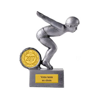 Trophée natation junior résine 12cm - RS870