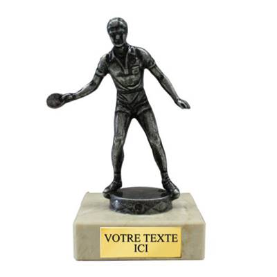 Trophée tennis de table métal 12cm - FST1007