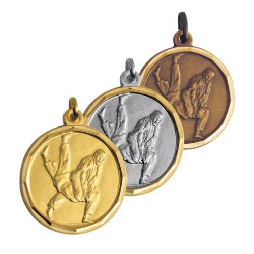 Médaille judo laiton Ø32mm