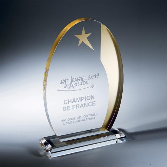 Trophée Plexiglas 17 cm