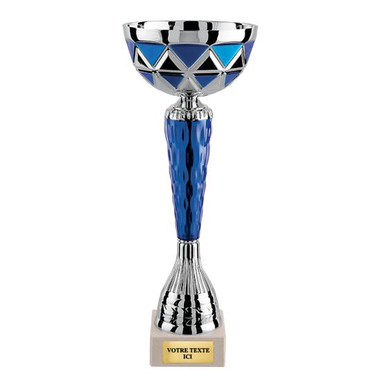 Coupe argent bleu <br>3 tailles disponibles