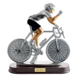 Trophée cyclisme résine 21x24cm