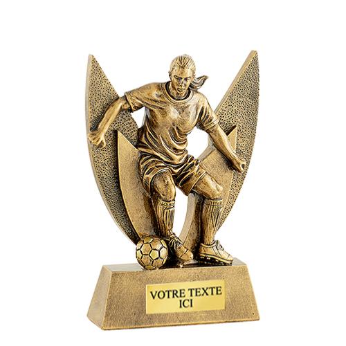 Trophée foot féminin résine 112cm - RS3405