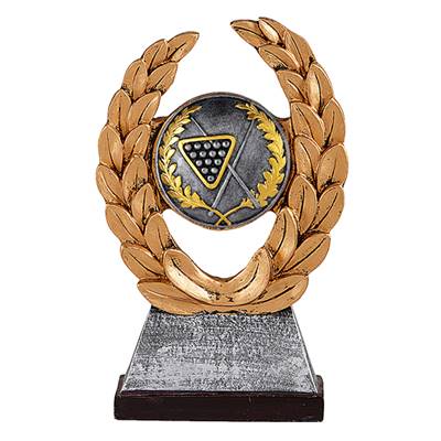 Trophée billard résine 14cm