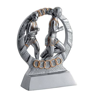 Trophée cross femme résine 11cm - RS2506