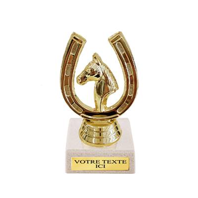 Trophée tête de cheval plastique 8cm
