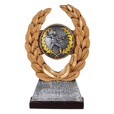 Trophée escrime résine 14cm - RS982CESCRIME
