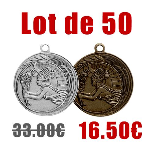 Médaille victoire Ø50mm lot 50