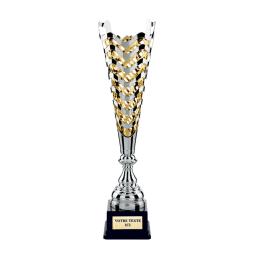 Coupe design or argent 39cm