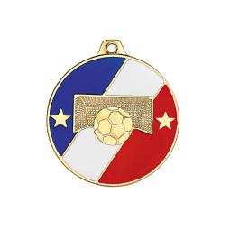 Médaille foot émaillée Ø50mm