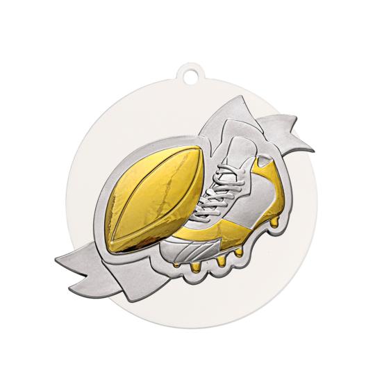 Médaille sport de combat acrylique métal Ø80mm