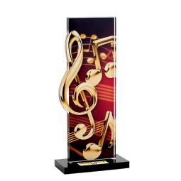 Trophée musique acrylique 22cm