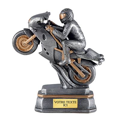 Trophée moto résine 20cm - RS0638