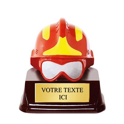 Trophée pompier résine 11cm - RS0905