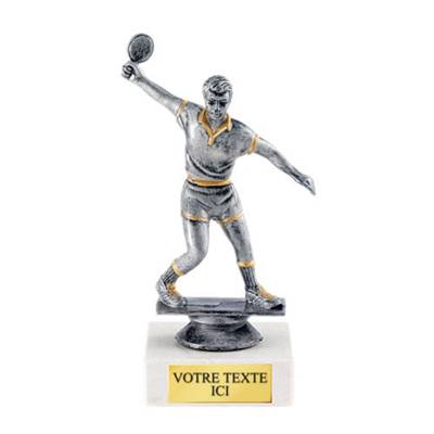 Trophée tennis de table plastique 15cm - 4752