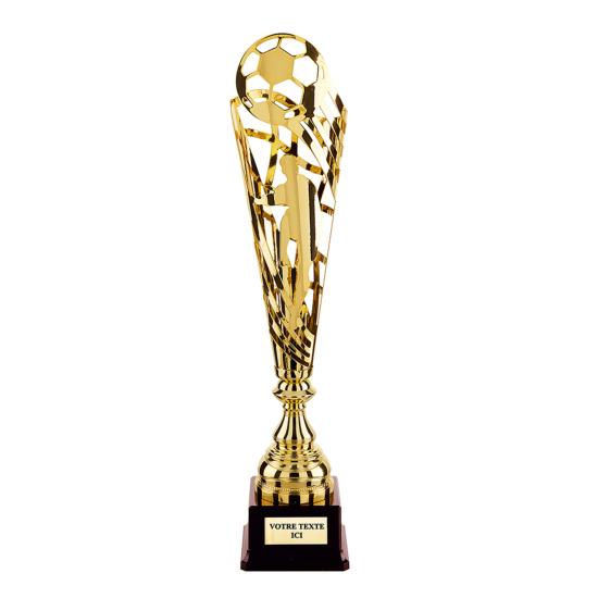 Coupe football or <br>3 tailles disponibles