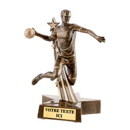 Trophée handball résine 21cm - RS0304