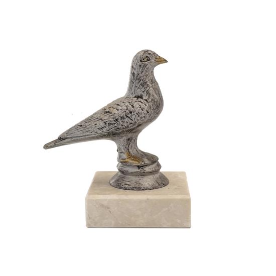 Trophée pigeon bicolore 10cm