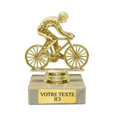 Trophée cyclisme plastique 11cm